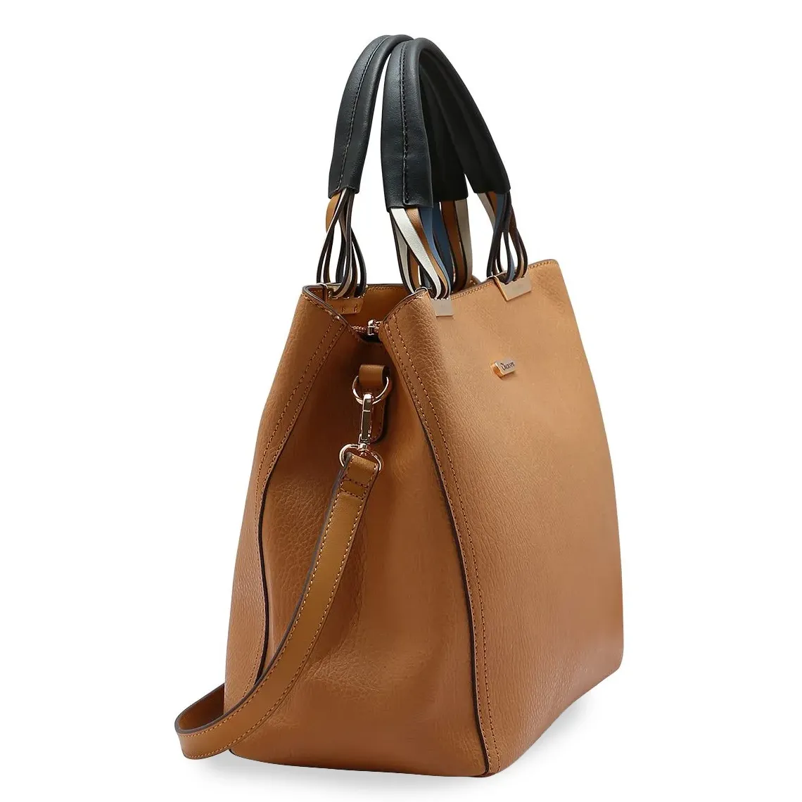 Bolsa Chenson Contemporâneo Chic marrom vista lateral esquerda com alça removível